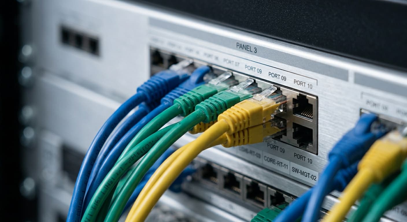 Structured network cabling and rack infrastructure for NBN and data services