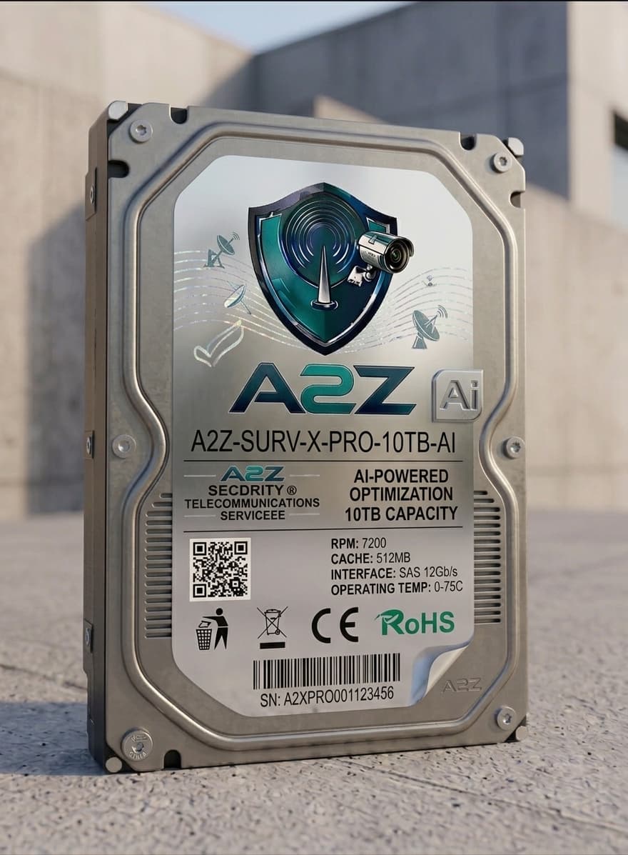 High-capacity surveillance storage drive for multi-camera recorders